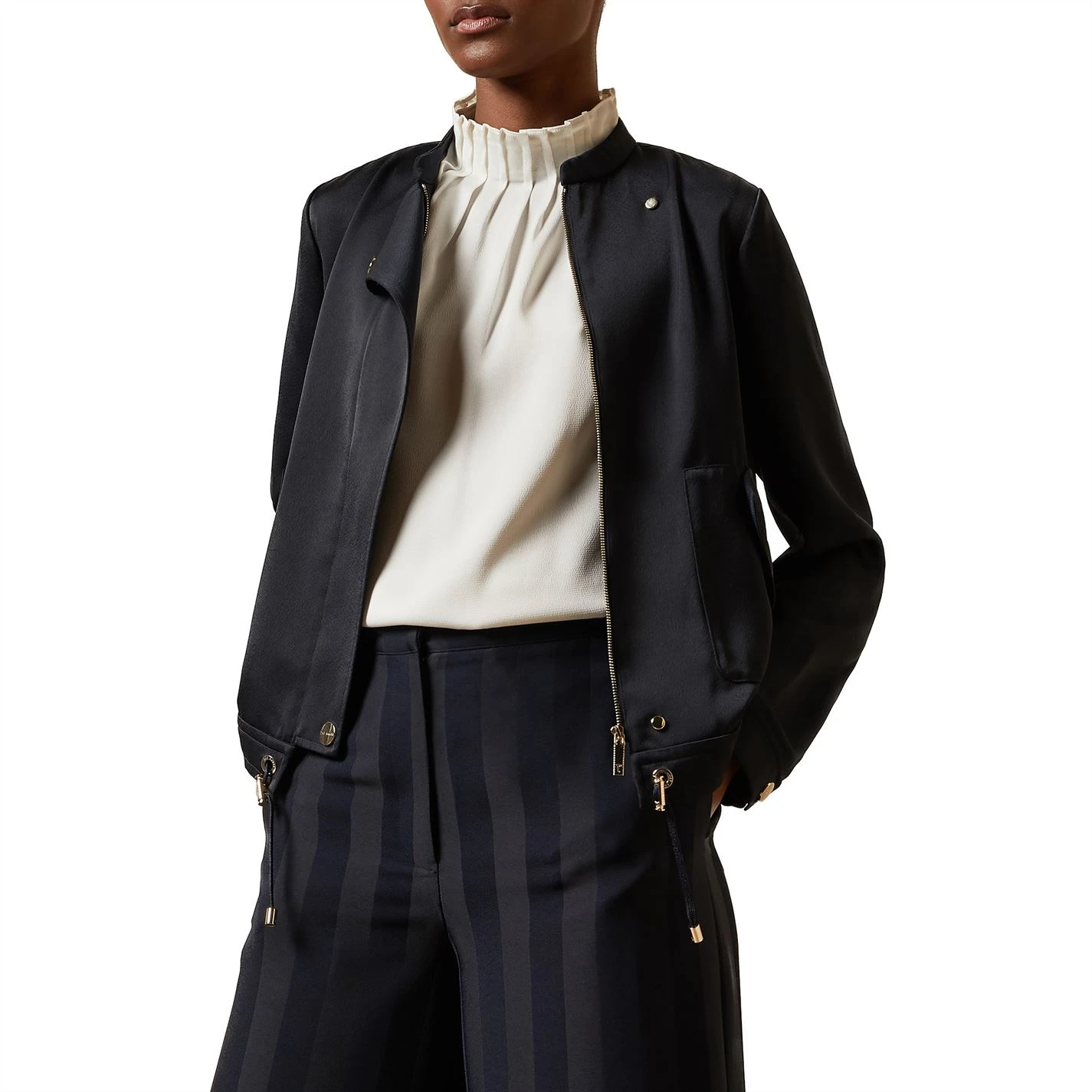 Ted Baker Gatria Jacket for Coats & Jackets Colour Navy 4 Ted Baker Gatria Jacket for Coats & Jackets Colour Navy - Image 2