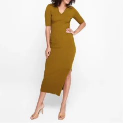 Ted Baker Pileepa Dress for Dresses Colour Khaki -Ted Baker shop online 65340615 xxl a1