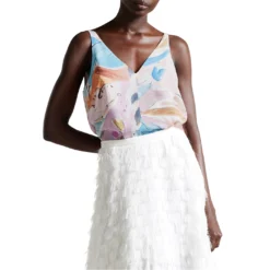 Ted Baker Summor Print Cami Top for Tops Colour Ivory -Ted Baker shop online 65373301 xxl a2