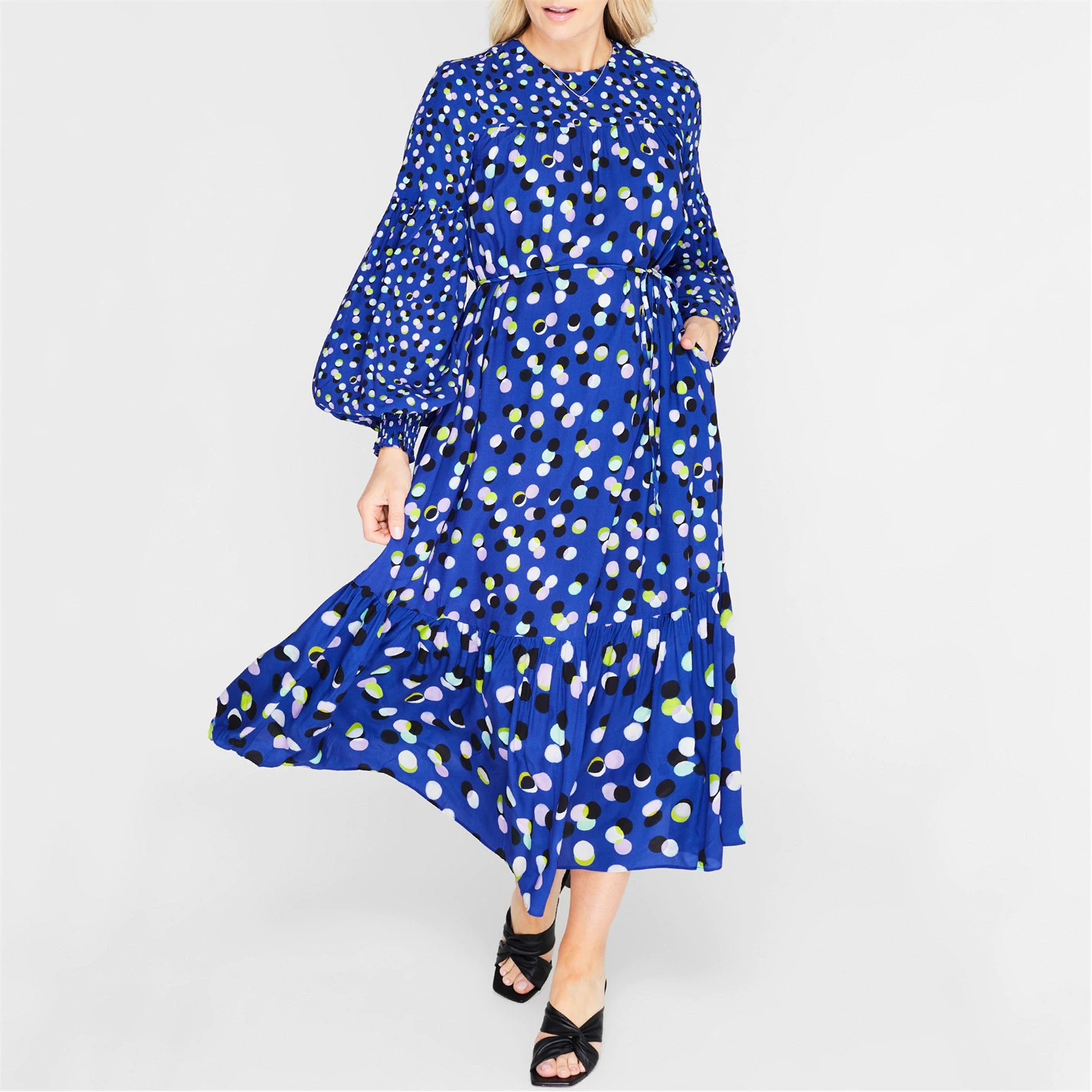 Ted Baker Skylea Midi Dress for Dresses Colour Blue 4 Ted Baker Skylea Midi Dress for Dresses Colour Blue - Image 2