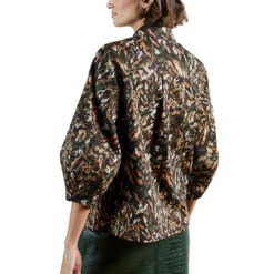 Ted Baker Everett Long Sleeve Shirt for Women Colour Khaki -Ted Baker shop online 65538115 xxl a3