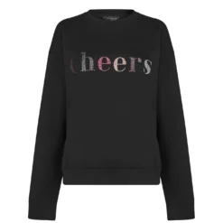Ted Baker Ted Baker Zarah Cheers Sweater for Hoodies and Sweatshirts Colour Black