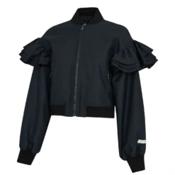 Ted Baker Beckiey Frill Bomber Jacket for Coats & Jackets Colour Dark Navy -Ted Baker shop online 66696318 xxl a11