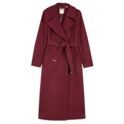 Ted Baker Ted Rosiey Wool Longline Coat for Coats & Jackets Colour Dp Purple