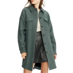 Ted Baker Emerii Shacket for Coats & Jackets Colour Dk Green -Ted Baker shop online 66788915 xxl a1