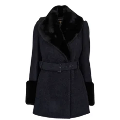 Ted Baker Llotie Belted Short Coat for Coats & Jackets Colour Dk Navy