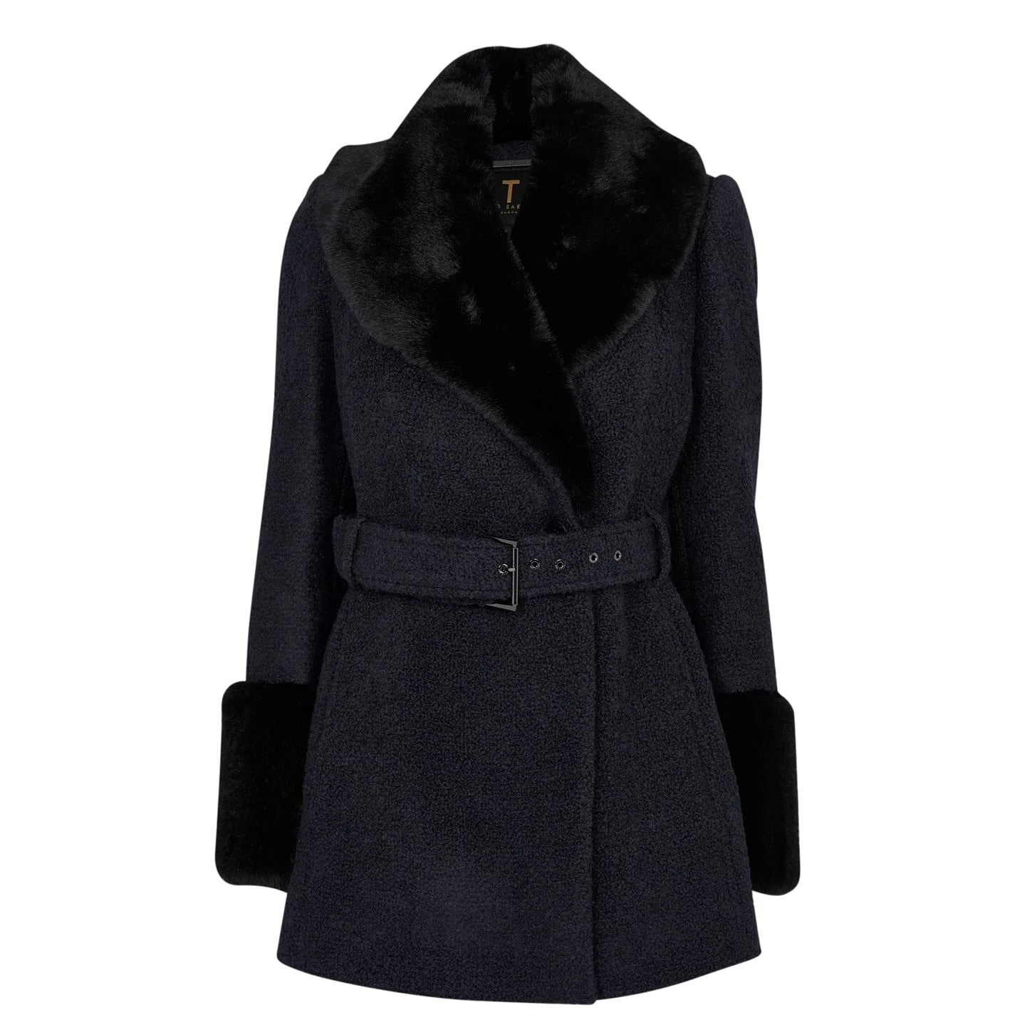 Ted Baker Llotie Belted Short Coat for Coats & Jackets Colour Dk Navy 3 Ted Baker Llotie Belted Short Coat for Coats & Jackets Colour Dk Navy