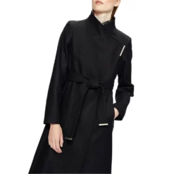 Ted Baker Rosell Longline Coat for Coats & Jackets Colour Black -Ted Baker shop online 66797103 xxl a3