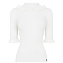 Ted Baker Katella Knit Top for Tops Colour White