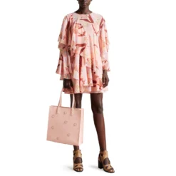 Ted Baker Florcon Flower Tote Bag for Handbags Colour Dusky Pink -Ted Baker shop online 70620806 xxl a3