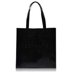 Ted Baker Ted Baker Croccon Large Tote Bag for Handbags Colour black