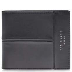 Ted Baker Ted Baker Bifold Wallet Mens for Gifts for Him Colour Black