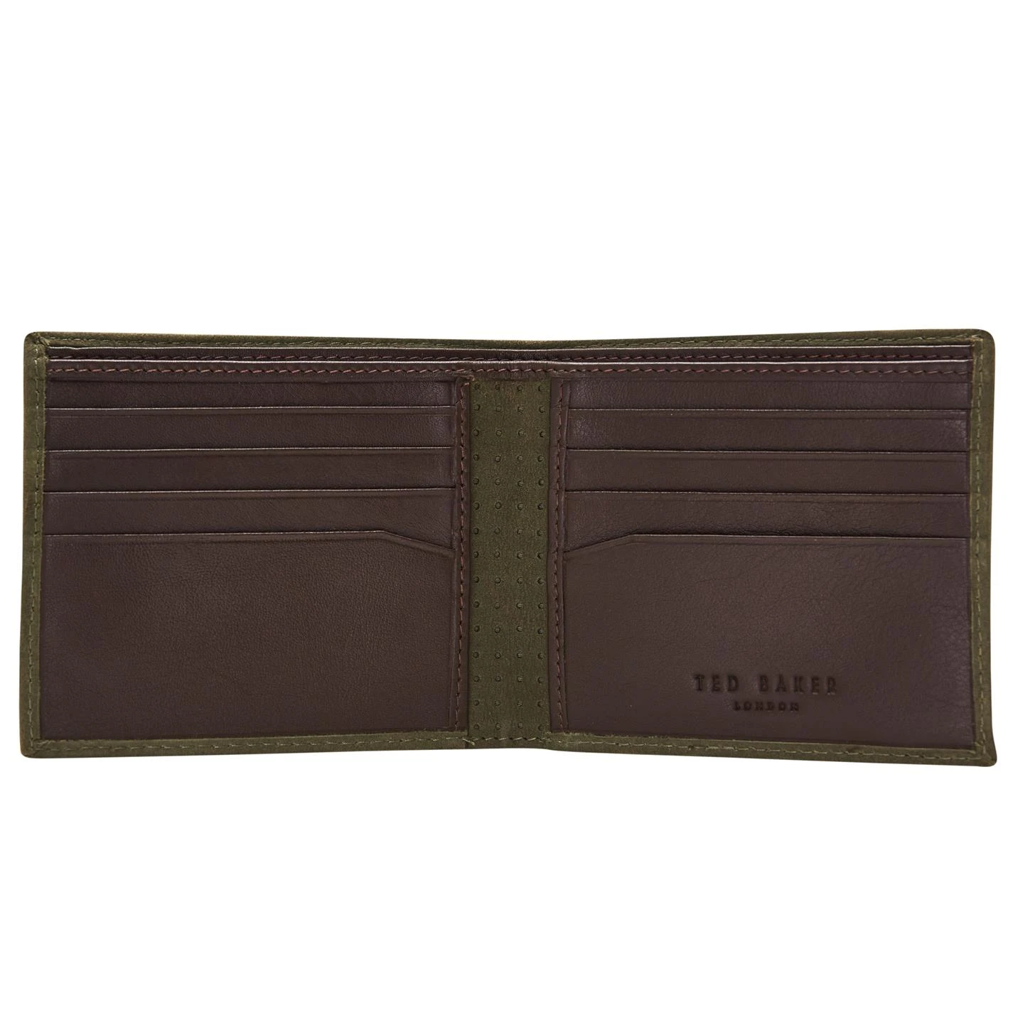 Ted Baker Ted Baker Sandbar Wallet Mens for Men's Accessories Colour Olive 5 Ted Baker Ted Baker Sandbar Wallet Mens for Men's Accessories Colour Olive - Image 3