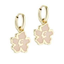 Ted Baker LARLI Lillifora Huggie Earring for Earrings Colour Gold/Pink
