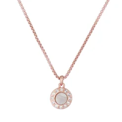 Ted Baker GEMMARH Gem Button Pendant for Necklaces Colour Rose Gold/Clear