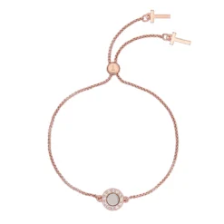 Ted Baker GISELO Gem Button Bracelet for Bracelets & Bangles Colour Pink Gold/Cryst