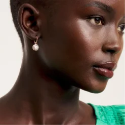 Ted Baker GRACO Gem Button Huggie Earring for Earrings Colour Pink Gold/Cryst -Ted Baker shop online 71893806 xxl a2