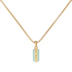 Ted Baker GIANNI Gem Bar Pendant for Necklaces Colour Gold/Amazonite