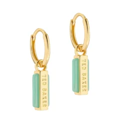 Ted Baker GWENNIE Gem Bar Huggie Earring for Earrings Colour Gold/Amazonite