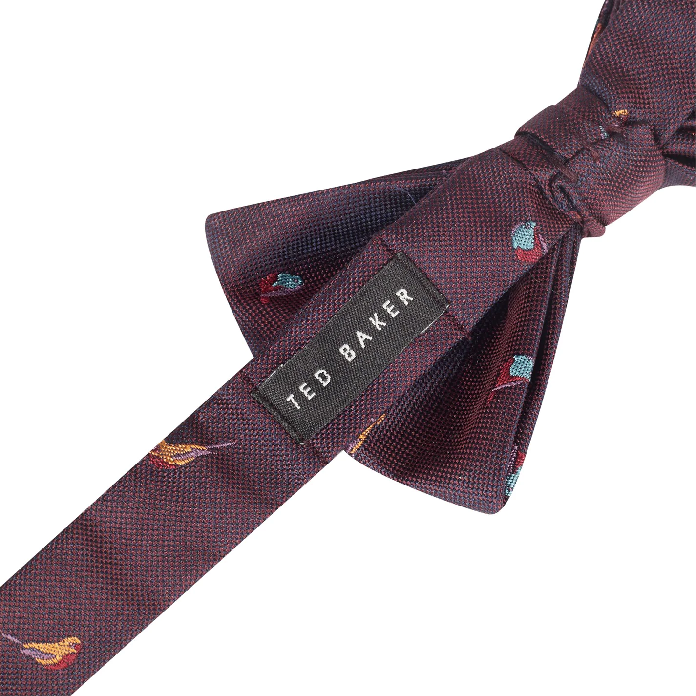 Ted Baker Ted Baker Junbow Bow Tie Mens for Ties Colour Dark Red 4 Ted Baker Ted Baker Junbow Bow Tie Mens for Ties Colour Dark Red - Image 2
