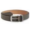 Ted Baker Ted Baker Streaky Leather Belt Mens for Men's Belts Colour Grey
