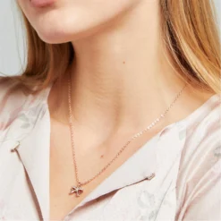 Ted Baker CRESTRA Crystal Petite Bow Pendant for Necklaces Colour Rose Gold -Ted Baker shop online 75488906 xxl a2