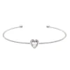 Ted Baker HASINA Crystal Heart Ultra Fine Cuff for Bracelets & Bangles Colour Silver/Crystal -Ted Baker shop online 75765811 xxl