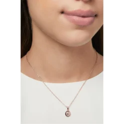 Ted Baker ELVINA Mini Button Pendant for Necklaces Colour Rose Gold- Silver Glitter -Ted Baker shop online 75865910 xxl a2