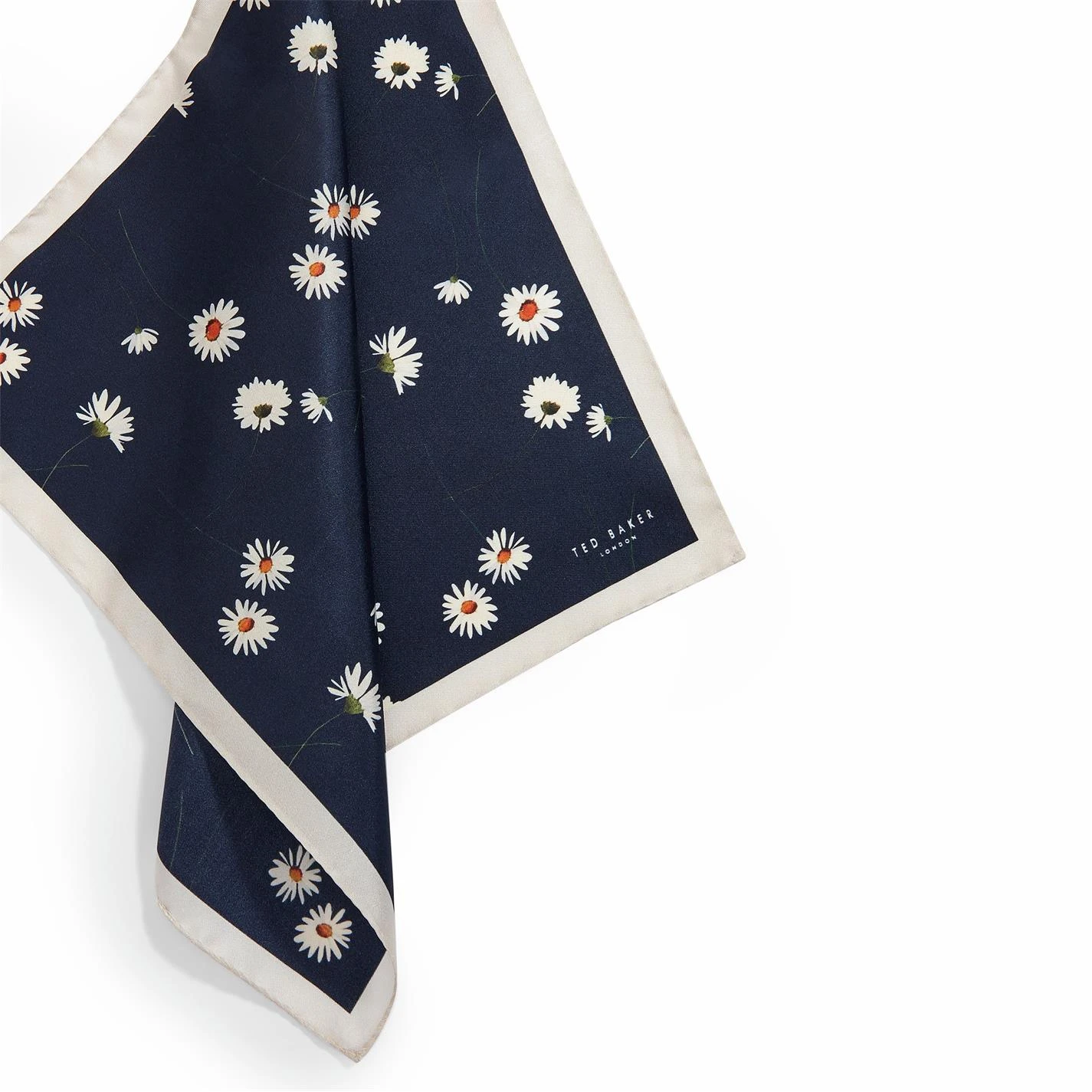 Ted Baker Ted Baker Link Pocket Square Mens for Handkerchiefs Colour Navy 4 Ted Baker Ted Baker Link Pocket Square Mens for Handkerchiefs Colour Navy - Image 2