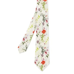 Ted Baker Ted Baker Kansal Silk Tie Mens for Ties Colour white