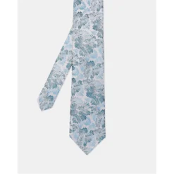 Ted Baker Ted Baker Wayve Silk Tie Mens for Ties Colour Silver