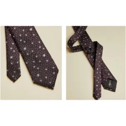 Ted Baker Ted Baker Cluster Tie Mens for Ties Colour Dark Red