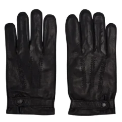 Ted Baker Ted Baker Resit Leather Gloves Mens for Men's Gloves Colour Black