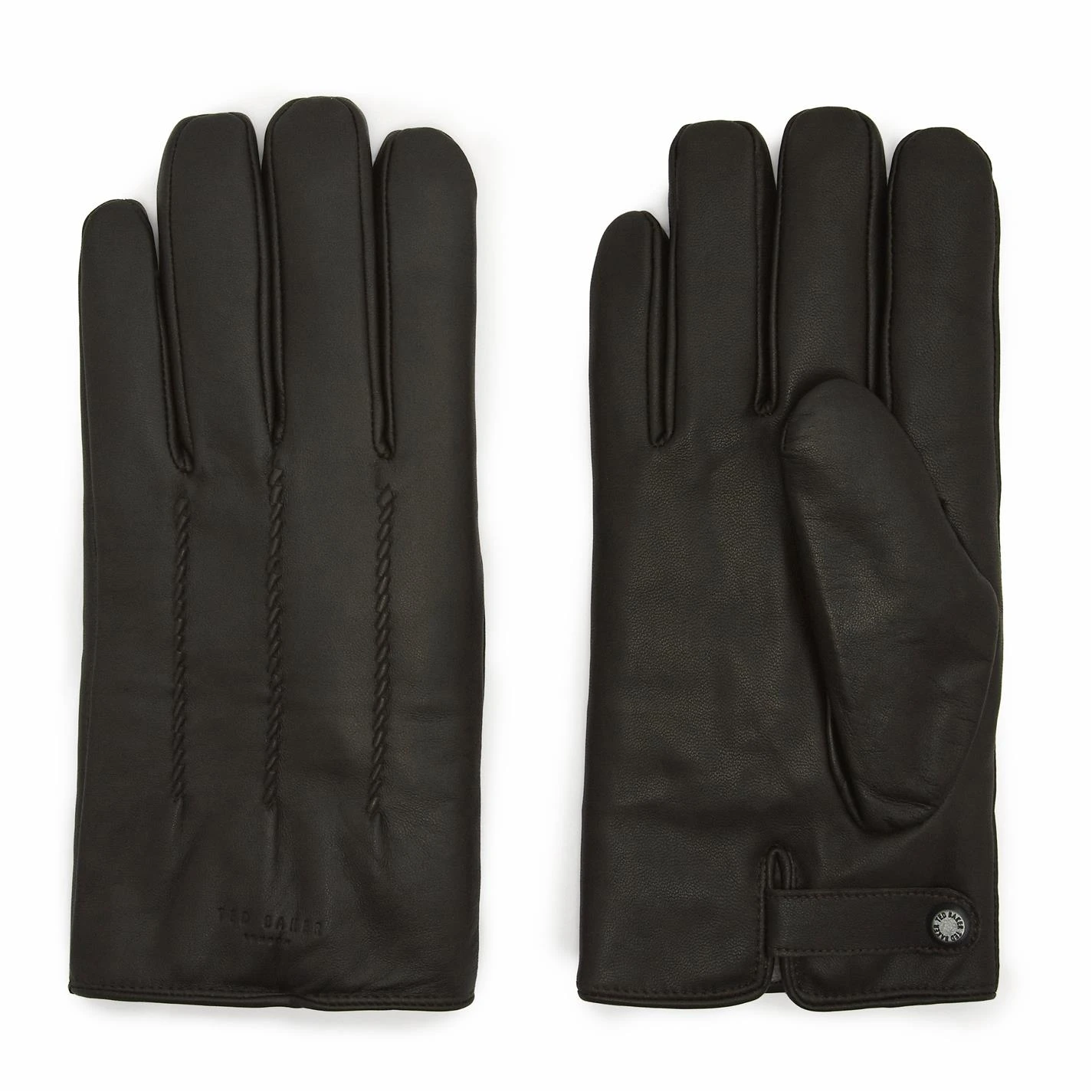 Ted Baker Ted Baker Leather Gloves Mens for Men's Gloves Colour XChocolate 3 Ted Baker Ted Baker Leather Gloves Mens for Men's Gloves Colour XChocolate