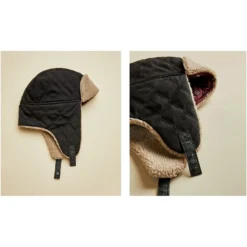 Ted Baker Ted Baker Alfred Trapper Hat Mens for Men's Caps & Hats Colour Black