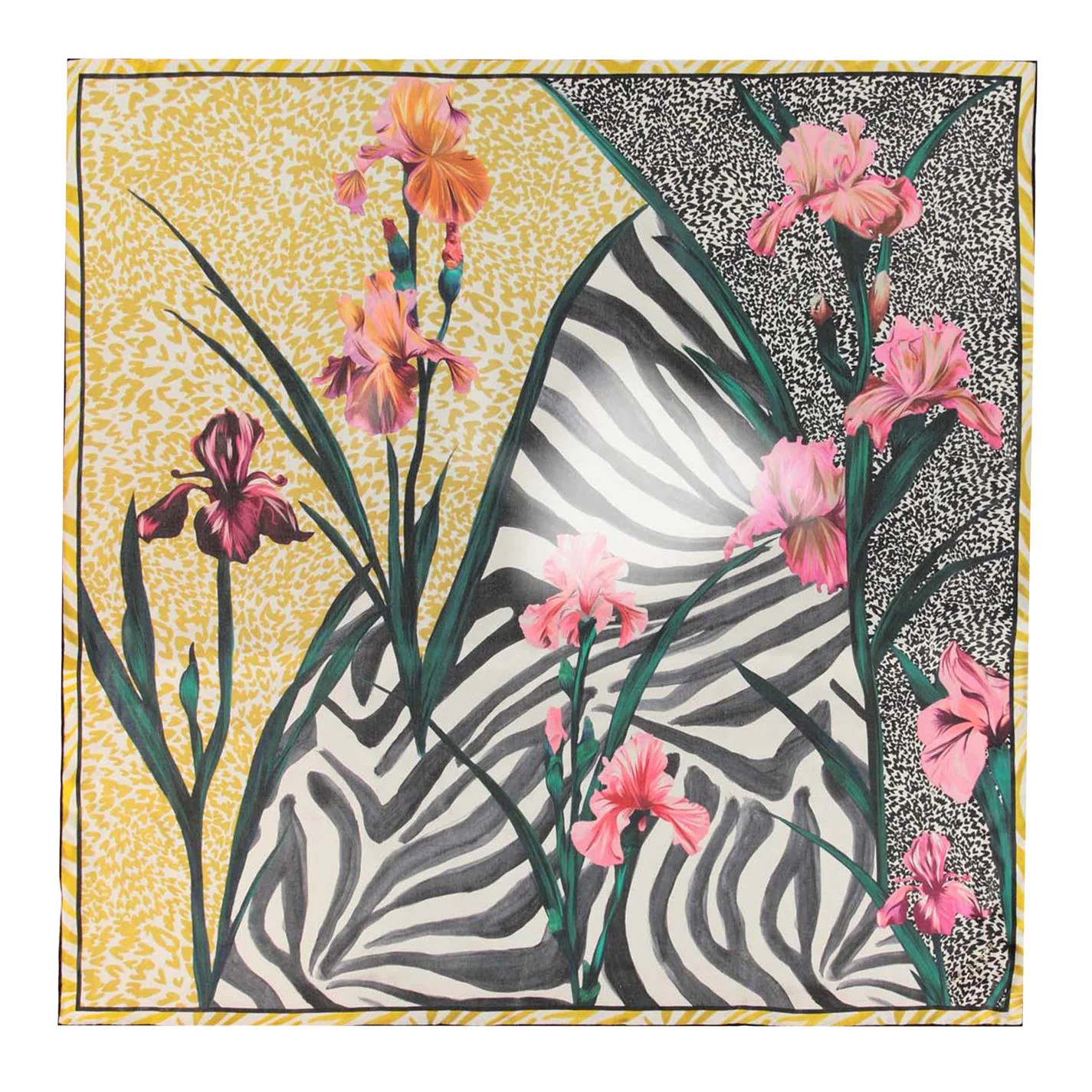 Ted Baker Ted Baker Emello Silk Square Scarf for Women's Scarves Colour mid-yellow 4 Ted Baker Ted Baker Emello Silk Square Scarf for Women's Scarves Colour mid-yellow - Image 2