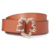 Ted Baker Ted Baker Rylan Slim Flower Belt Womens for Ladies' Belts Colour brown -Ted Baker shop online 94515205 xxl