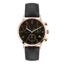 Ted Baker Ted Baker Cosmopolitan Watch Mens for Men's Watches Colour Black/Rose Gold