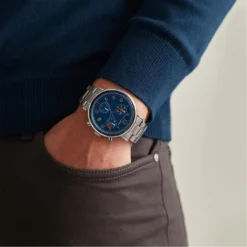 Ted Baker Ted Baker Mimossa Chrono Watch Mens for Men's Watches Colour Silver/Blue -Ted Baker shop online 98313611 xxl a2