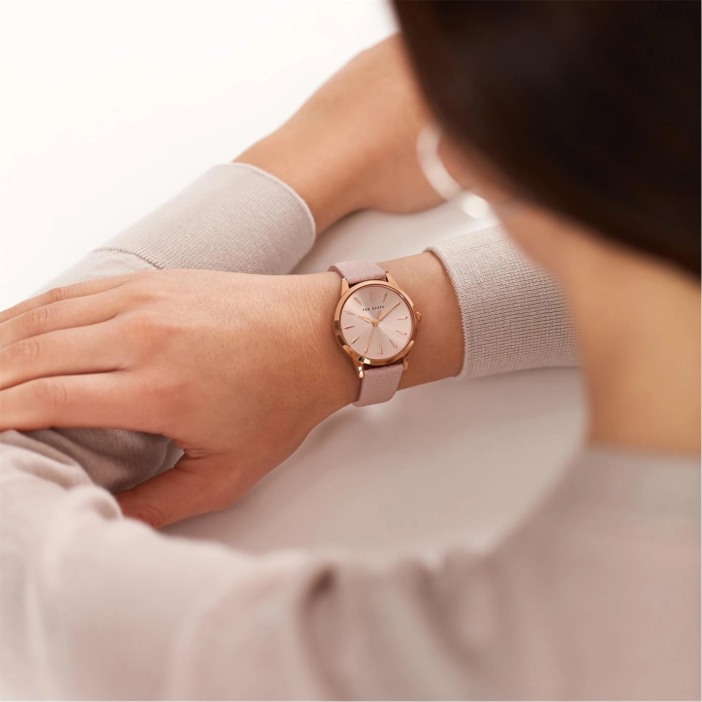 Ted Baker Ted Baker Fitzrovia Charm Watch Womens for Ladies' Watches Colour Pink/Rose Gold 5 Ted Baker Ted Baker Fitzrovia Charm Watch Womens for Ladies' Watches Colour Pink/Rose Gold - Image 3