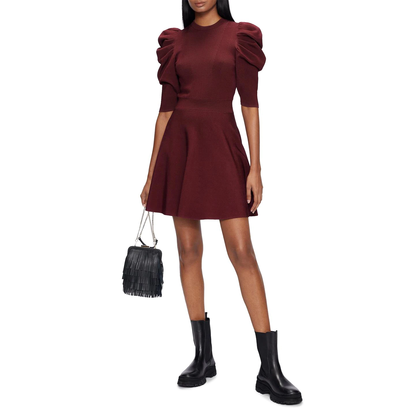 Ted Baker Llorna Skater Dress for Dresses Colour Dp Purple 4 Ted Baker Llorna Skater Dress for Dresses Colour Dp Purple - Image 2