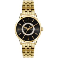 Ted Baker Ted Baker Fitzrovia Charm Watch Womens for Ladies' Watches Colour Gold/Black