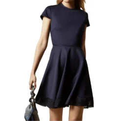 Ted Baker Rohdia Mesh Dress for Dresses Colour Navy -Ted Baker shop online 99383118 xxl a1